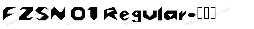 FZSN 01 Regular字体转换